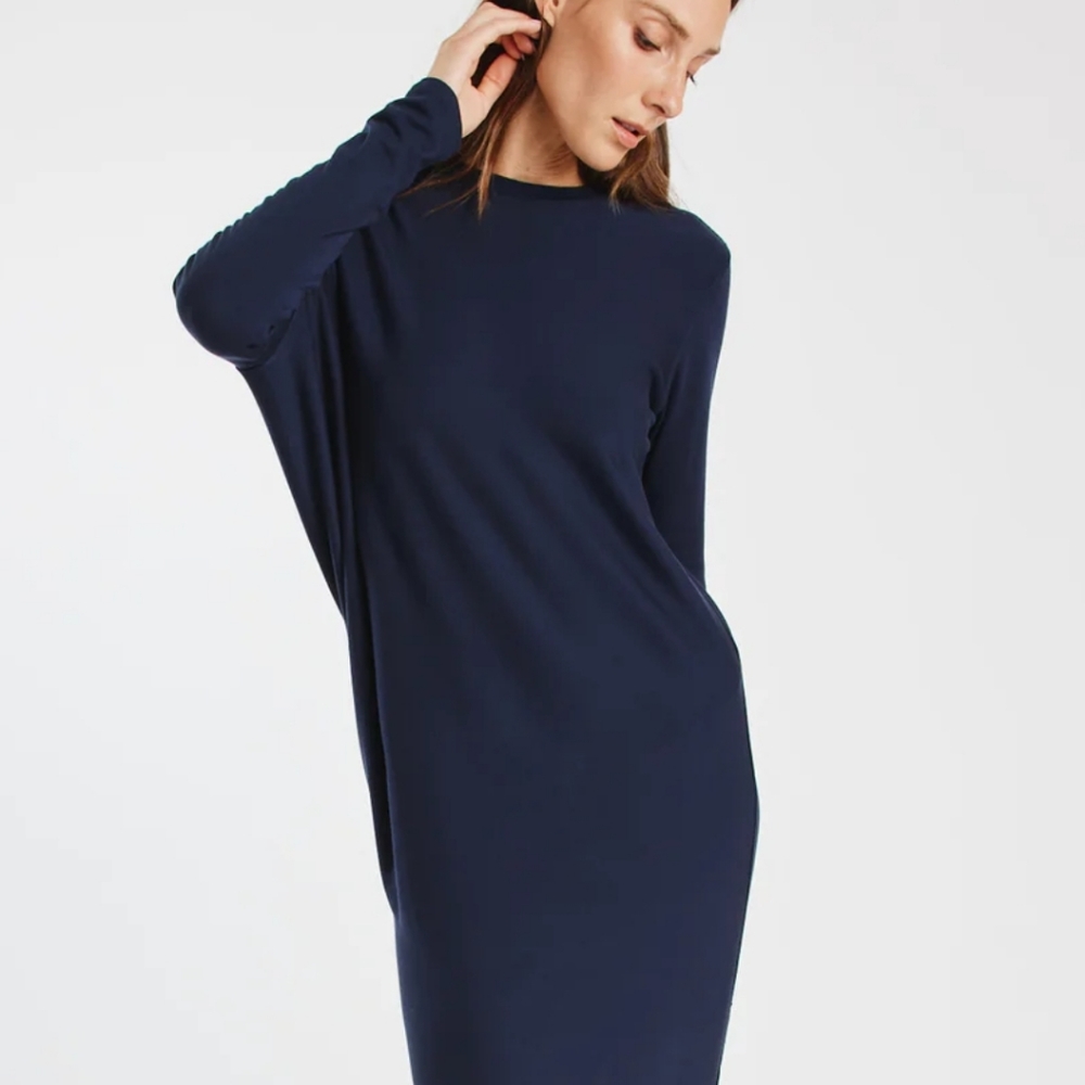 Kit and Ace Asymmetrical Burgandy Dress
